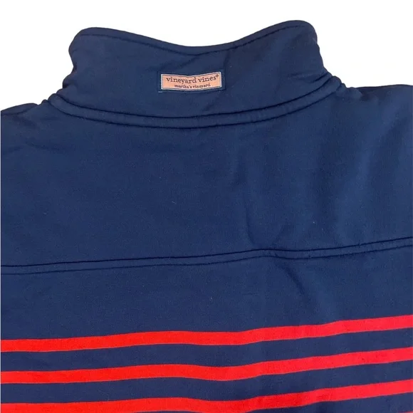 Vineyard Vines Dreamcloth Striped Shep Shirt Blue and Red Size XL - Picture 5 of 7